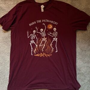 Women's Maroon Graphic T-Shirt